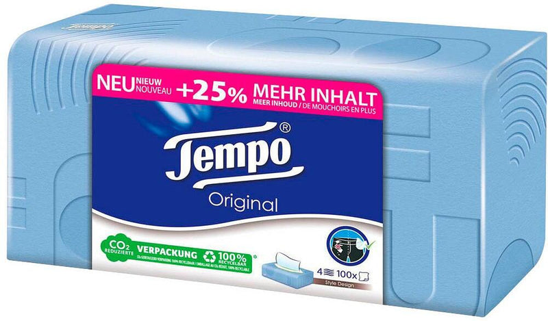 Tempo Taschentücherbox Original - 100 Tücher