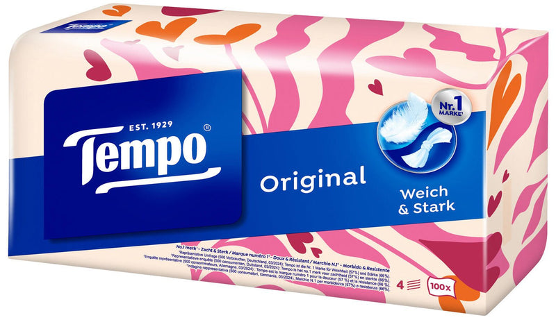 Tempo Taschentücherbox Original - 100 Tücher