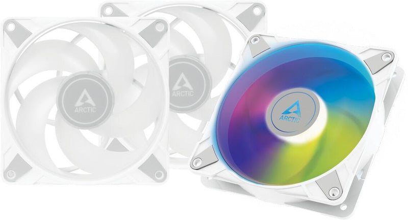 Arctic P12 PWM PST ARGB 0dB Weiß (3er-Pack) - 120 mm