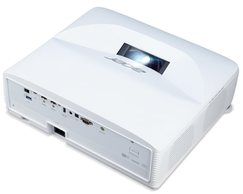 Acer ApexVision L812 Laser Ultrakurzdistanz Beamer 4000 ANSI Lumen + eSmart Expert UKD Rahmen Leinwand 305 cm 120 Zoll