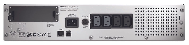 APC Smart-UPS 750VA, LCD RM, 2U, 230V Rack einbaufähig (SMT750RMI2U)