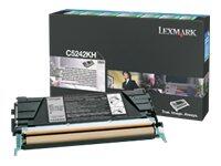 Lexmark Original Toner Standard Variante - C524 schwarz 8000 Seiten (C5242KH)