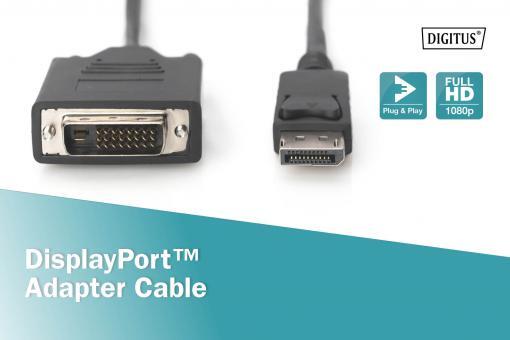 DIGITUS DisplayPort-Adapterkabel - DisplayPort / DVI-D 3m