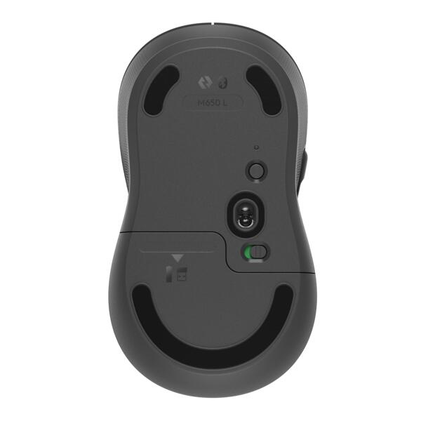 Logitech Signature M650L Large Graphite Wireless Maus für die rechte Hand