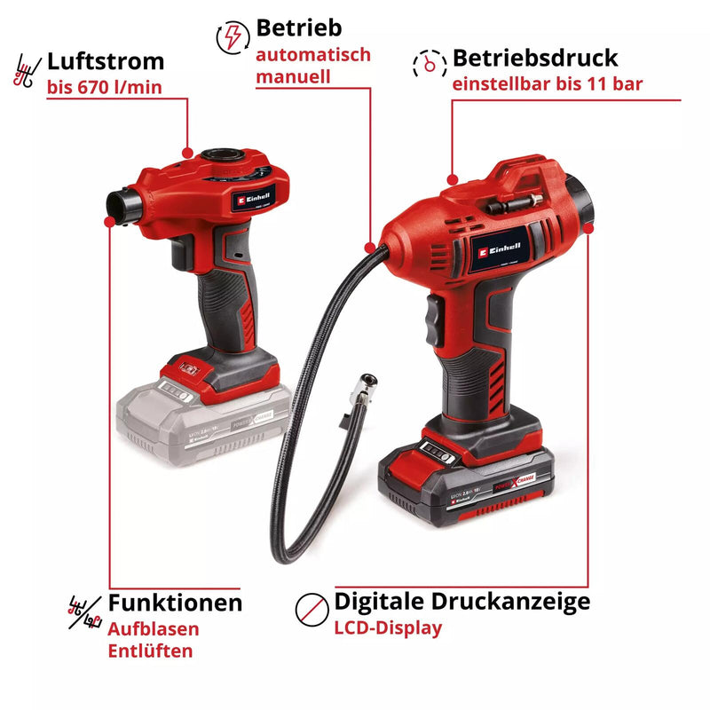 Einhell Maschinen-Set (Garten) CE-AP 18+CE-CC 18+2,0 Ah Kit (2070111)