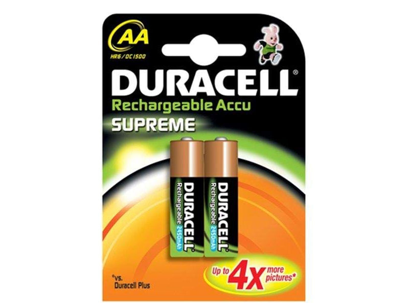 DURACELL Batterie Supreme Akku AA 2er 2400mAh Duracell