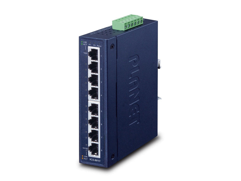 PLANET IGS-801T 8-Port 10/100/1000T Industrial Gigabit Ethernet Switch