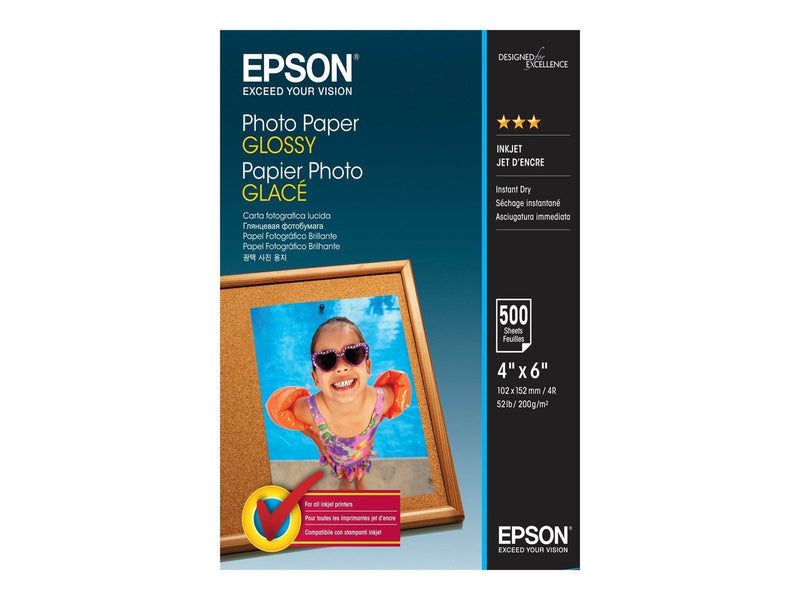 Epson Photo Paper Glossy - 10x15cm - 500 sheets