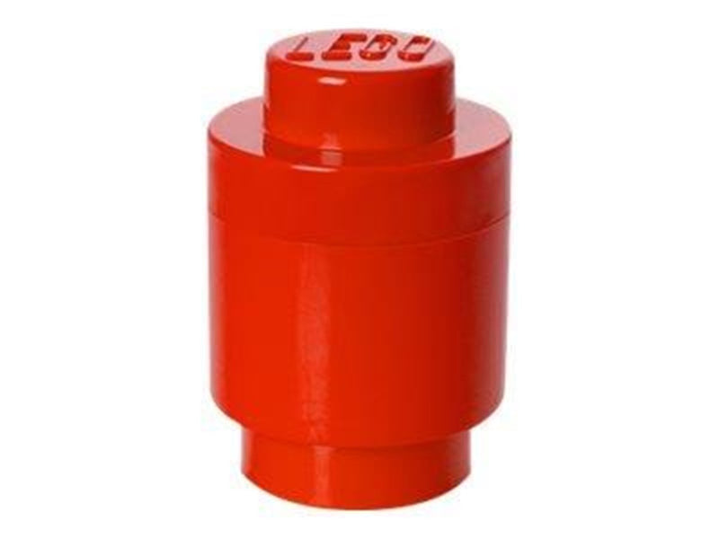 LEGO STORAGE BRICK 1 ROUND - RED