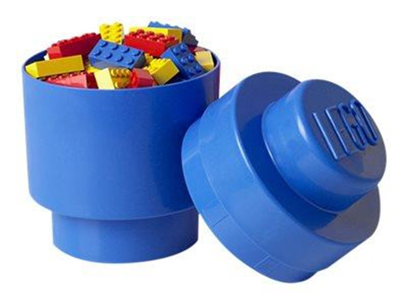 LEGO STORAGE BRICK 1 ROUND - BLUE