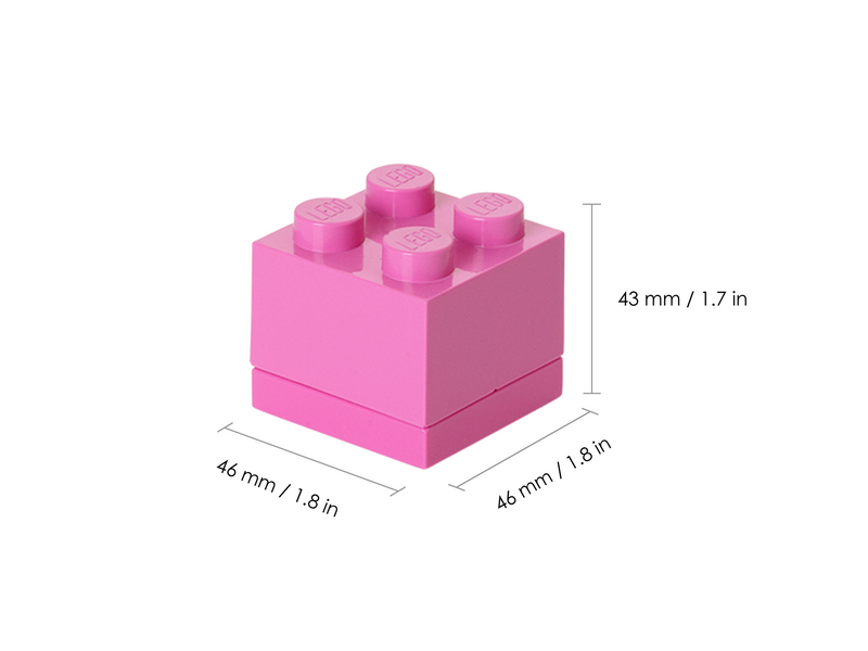 LEGO STORAGE MINI BOX 4 - BRIGHT PURPLE