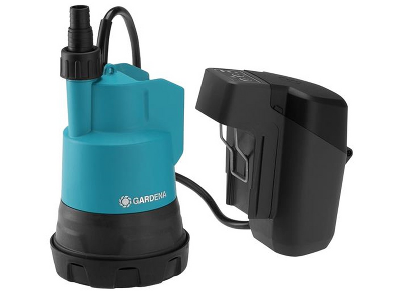 Gardena Battery Clear Water Submersible Pump 2000/2 18V P4AReady-To-Use Set