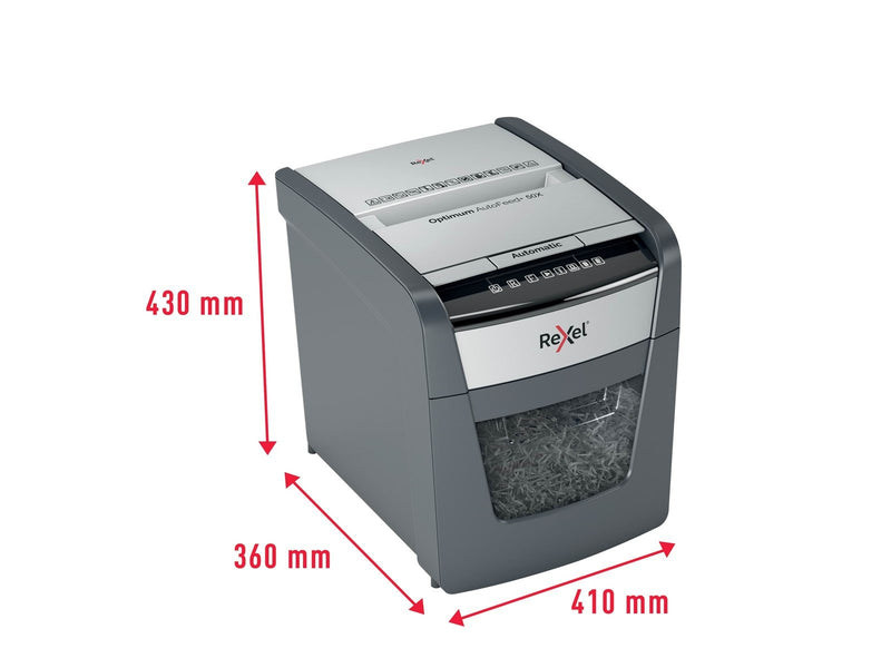 Rexel Optimum AutoFeed+ 50X Automatischer Aktenvernichter Partikelschnitt, P4