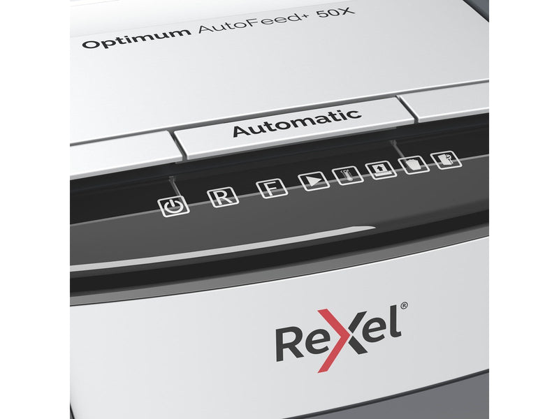 Rexel Optimum AutoFeed+ 50X Automatischer Aktenvernichter Partikelschnitt, P4