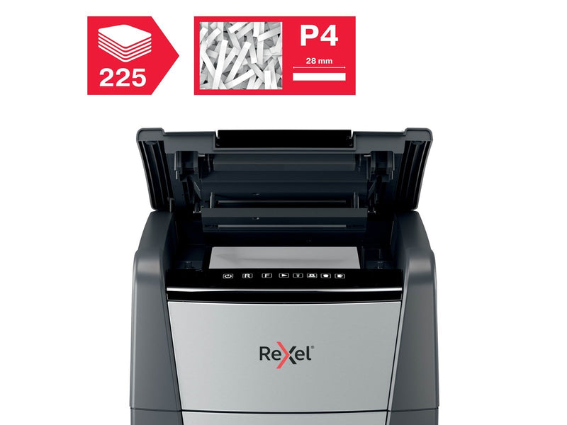Rexel Optimum AutoFeed+ 225X Automatischer Aktenvernichter Partikelschnitt, P4