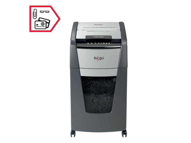Rexel Optimum AutoFeed+ 225X Automatischer Aktenvernichter Partikelschnitt, P4