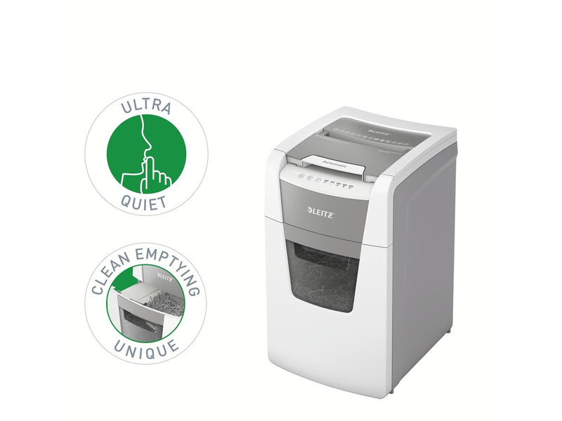 Leitz IQ Autofeed Office 150 Automatischer Aktenvernichter Partikelschnitt, P4