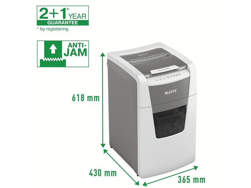 Leitz IQ Autofeed Office 150 Automatischer Aktenvernichter Partikelschnitt, P4