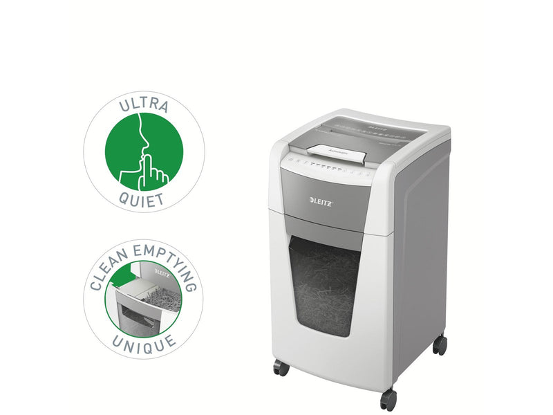 Leitz IQ Autofeed Office 300 Automatischer Aktenvernichter Partikelschnitt, P4