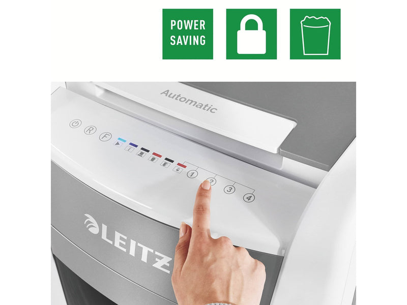 Leitz IQ Autofeed Office 300 Automatischer Aktenvernichter Partikelschnitt, P4