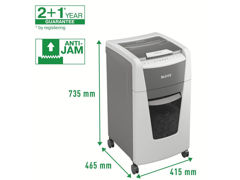Leitz IQ Autofeed Office 300 Automatischer Aktenvernichter Partikelschnitt, P4