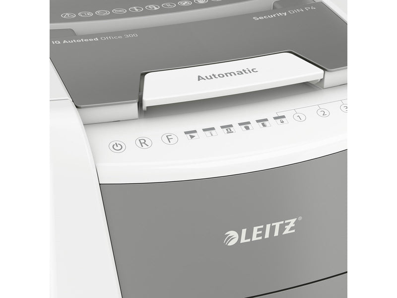 Leitz IQ Autofeed Office 300 Automatischer Aktenvernichter Partikelschnitt, P4