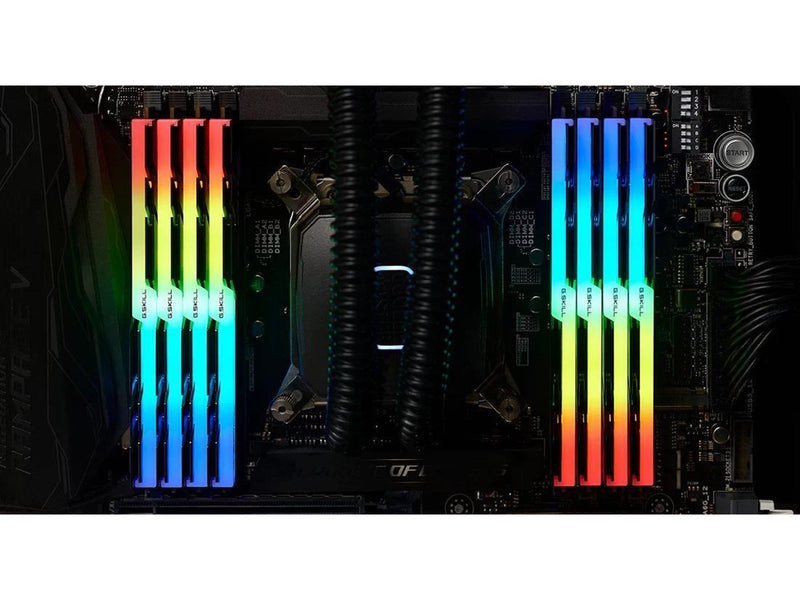 G.Skill Trident Z RGB DDR4-2666 - 256GB - CL19 - Octa Channel (8 pcs) - Intel XMP - Schwarz mit RGB