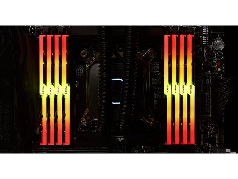 G.Skill Trident Z RGB DDR4-2666 - 256GB - CL19 - Octa Channel (8 pcs) - Intel XMP - Schwarz mit RGB