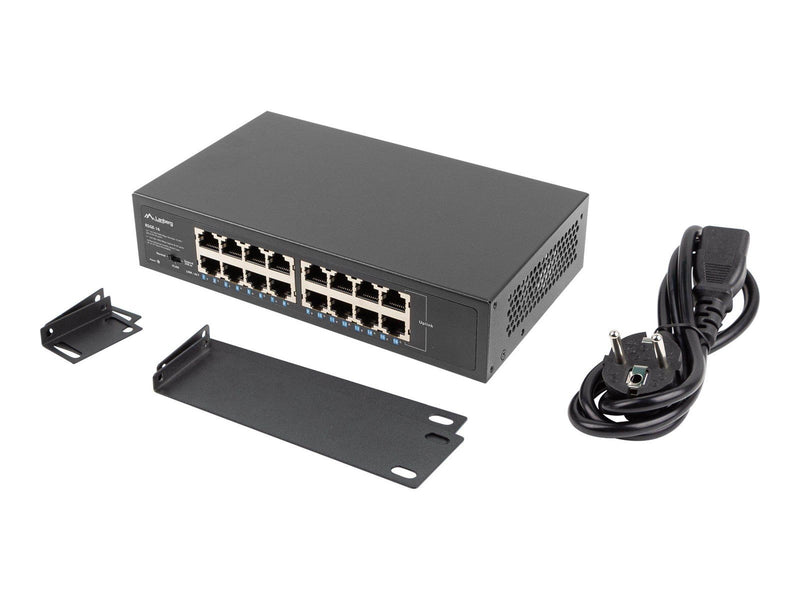 Lanberg RSGE-16 16-Port Gigabit Unmanaged Rack Switch