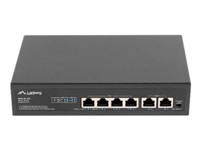 Lanberg RSFE-4P-2FE-60 - switch - 6 ports - unmanaged