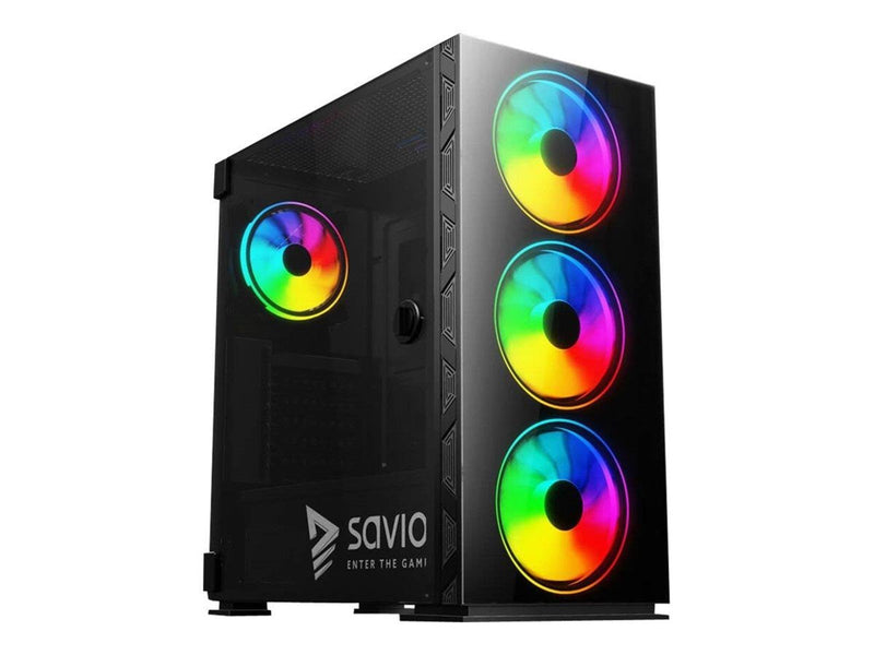 Savio Prime X1 ARGB - MDT - extended ATX - Gehäuse - Tower - Schwarz