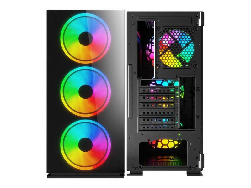 Savio Prime X1 ARGB - MDT - extended ATX - Gehäuse - Tower - Schwarz