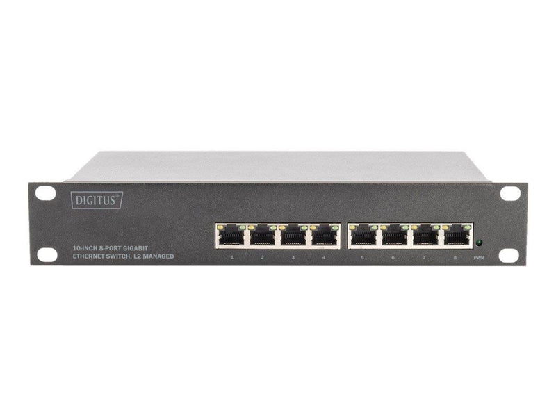 DIGITUS DN-80117 - switch - 8 ports - Managed - rack-mountable
