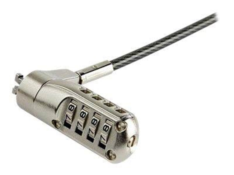 StarTech.com 6ft Laptop Cable Lock for Nano Slot Computer/Tablet/Device- Anti-Theft 4 Digit Combination Security Lock - Vinyl Co