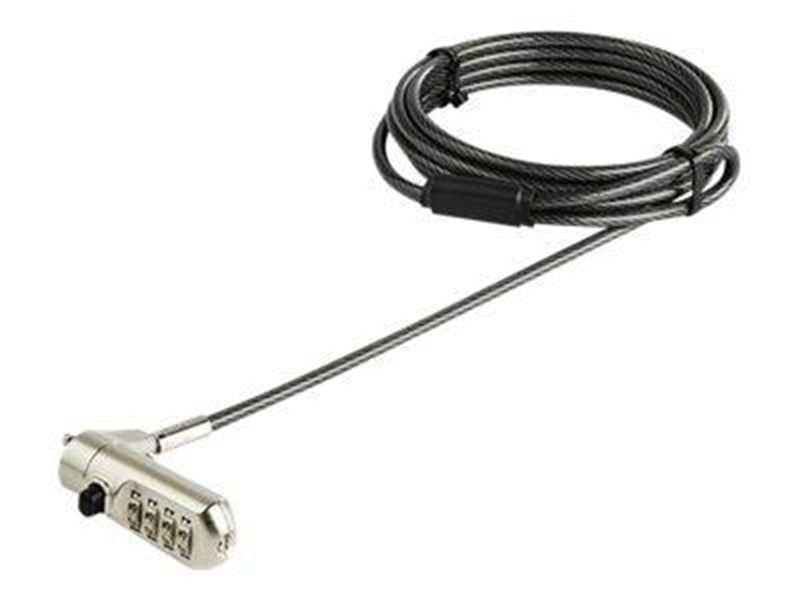 StarTech.com 6ft Laptop Cable Lock for Nano Slot Computer/Tablet/Device- Anti-Theft 4 Digit Combination Security Lock - Vinyl Co