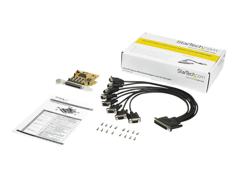 StarTech.com 8-Port PCI Express RS232 Serial Adapter Card