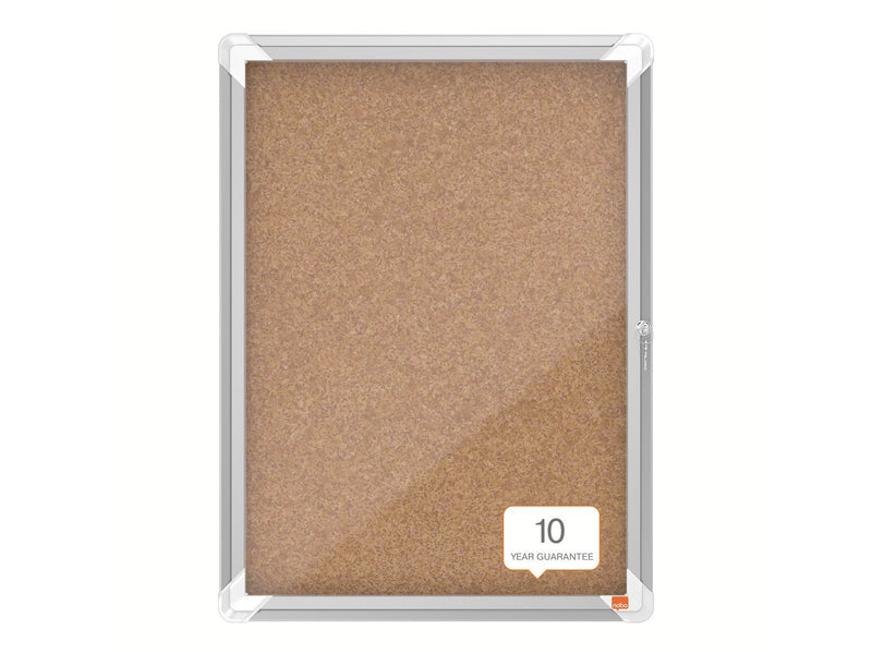 Nobo Premium Plus Schaukasten für den Innenbereich 4 x A4, Kork, Klapptür