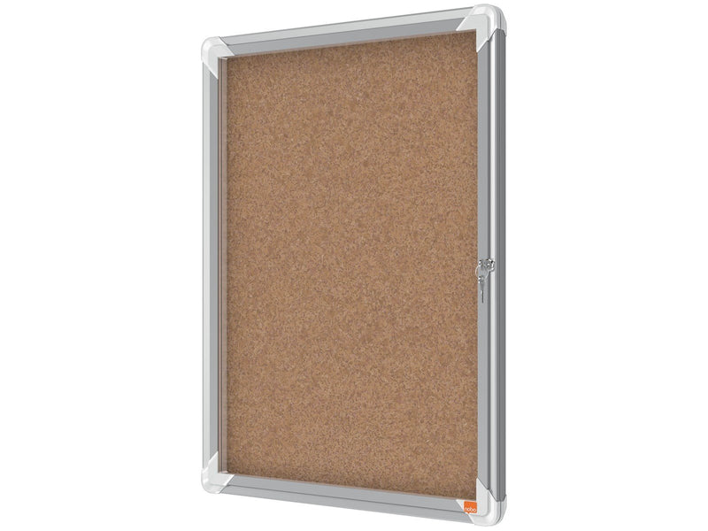 Nobo Premium Plus Schaukasten für den Innenbereich 4 x A4, Kork, Klapptür