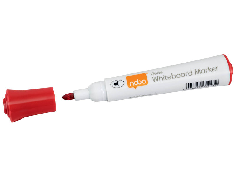 Nobo  Glide Boardmarker, Rundspitze, 10 Stück Rot