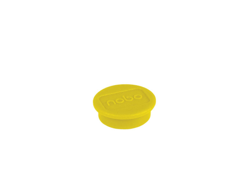 Nobo  Magnete, 13 mm, 10 Stück, schwarz Gelb