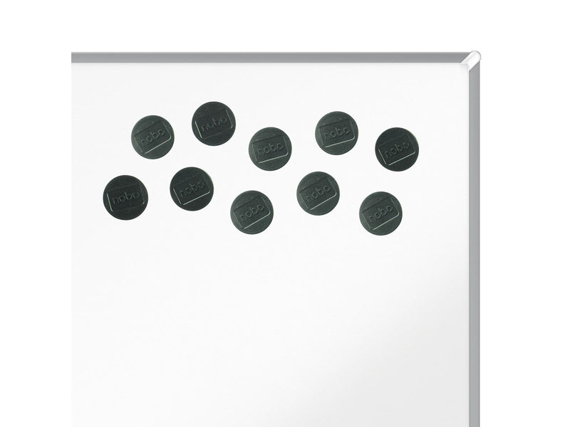 Nobo  Magnete, 32 mm, 10 Stück, farbig sortiert Schwarz