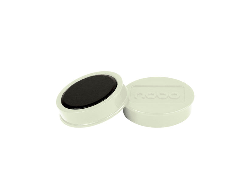 Nobo  Magnete, 38 mm, extra stark, 10 Stück, farbig sortiert Weiß