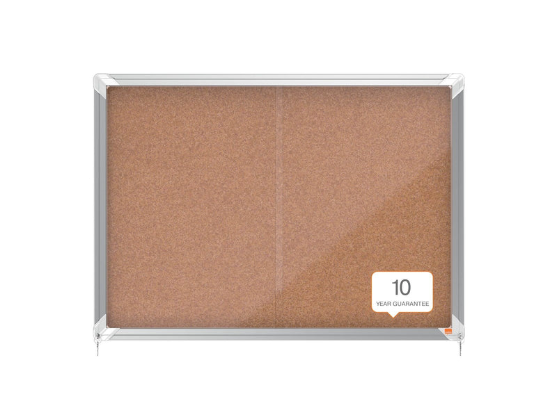Nobo Premium Plus Schaukasten für den Innenbereich 8 x A4, Kork, Schiebetür