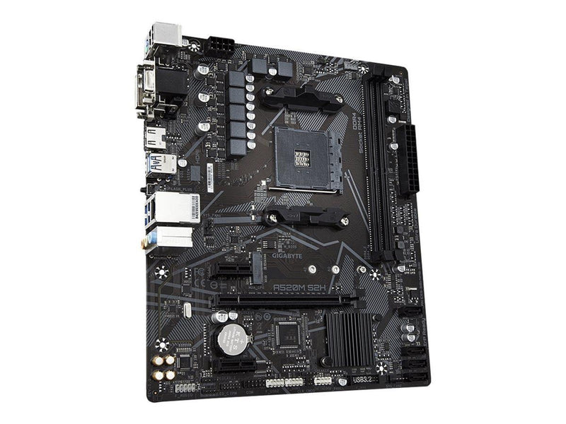 GIGABYTE A520M S2H Mainboard - AMD A520 - AMD AM4 socket - DDR4 RAM - Micro-ATX