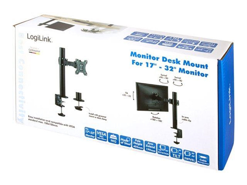 LogiLink Monitorarm 17-32" 199 mm