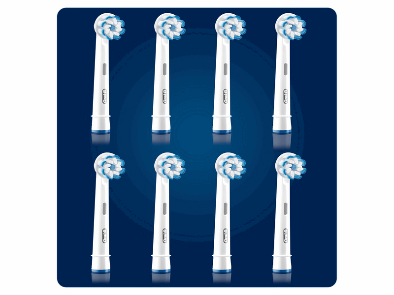 Oral-B Bürstenköpfe Sensitive Clean & Care - White - 8 pcs
