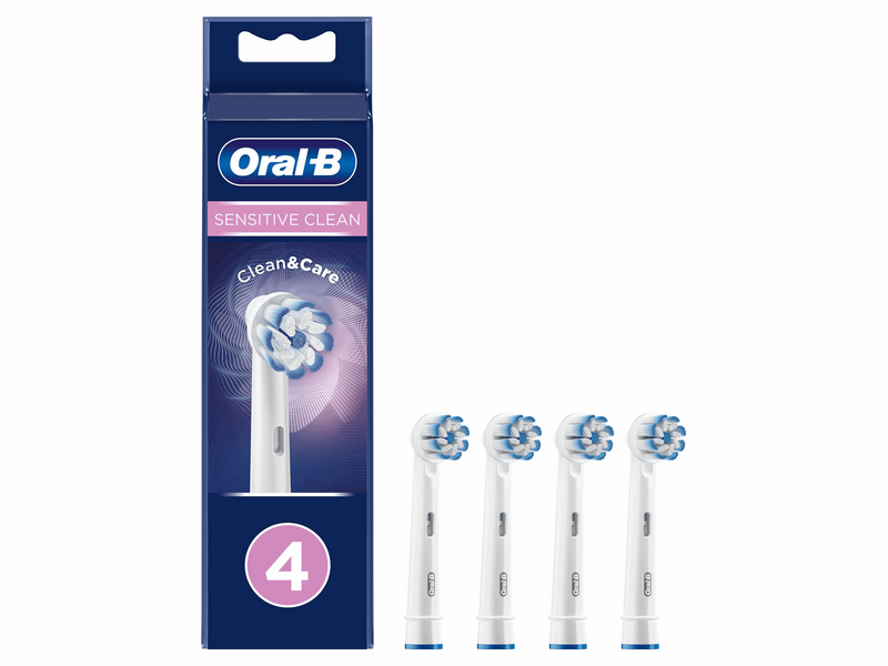 Oral-B Bürstenköpfe Sensitive Clean & Care - White - 4 pcs