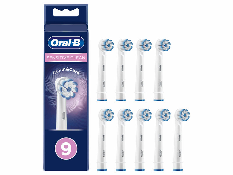 Oral-B Bürstenköpfe Sensitive Clean & Care - White - 3+3+3 pcs