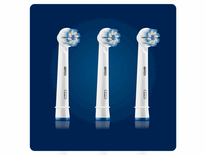 Oral-B Bürstenköpfe Sensitive Clean & Care - White - 3 pcs