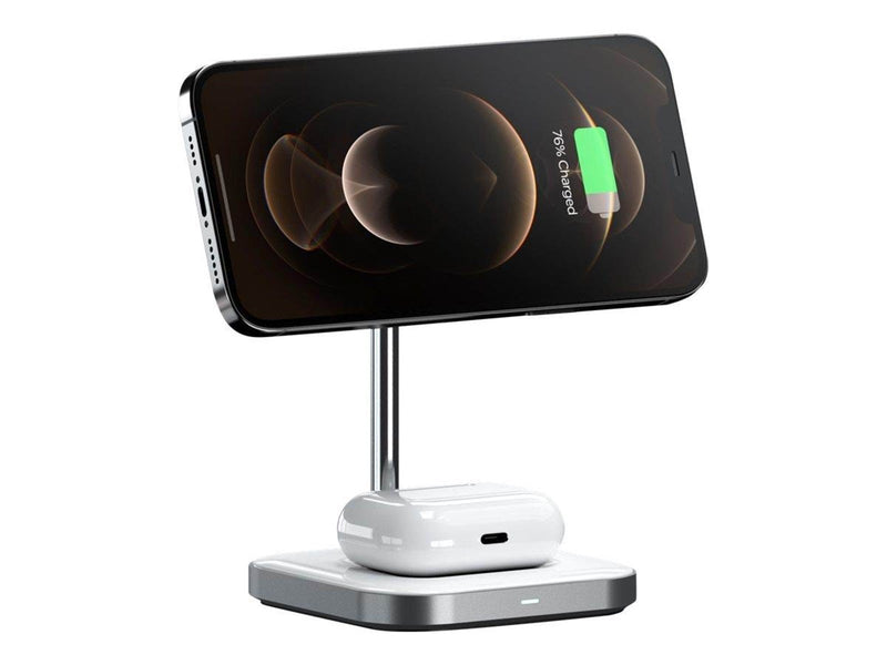 Satechi 2-in-1 Magnetic Wireless Charging Stand